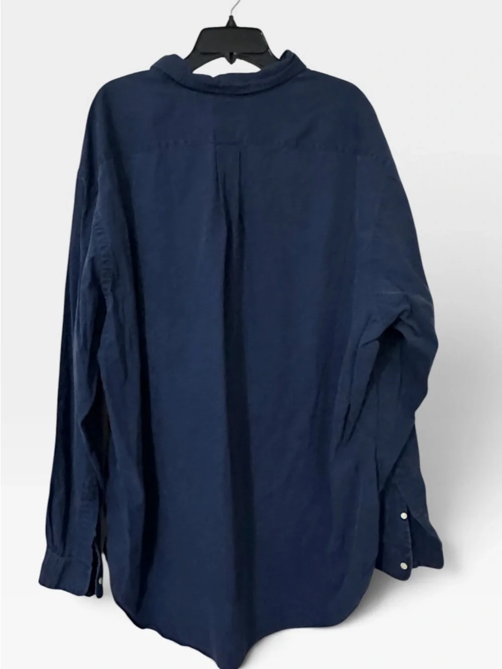 Polo by Ralph Lauren Navy Long-Sleeve Button-Down Shirt with Red Pony